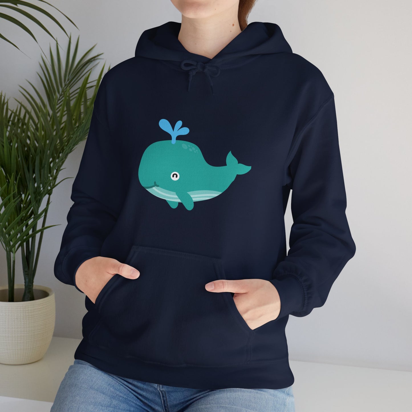 Unisex Hooded Sweatshirt Whale