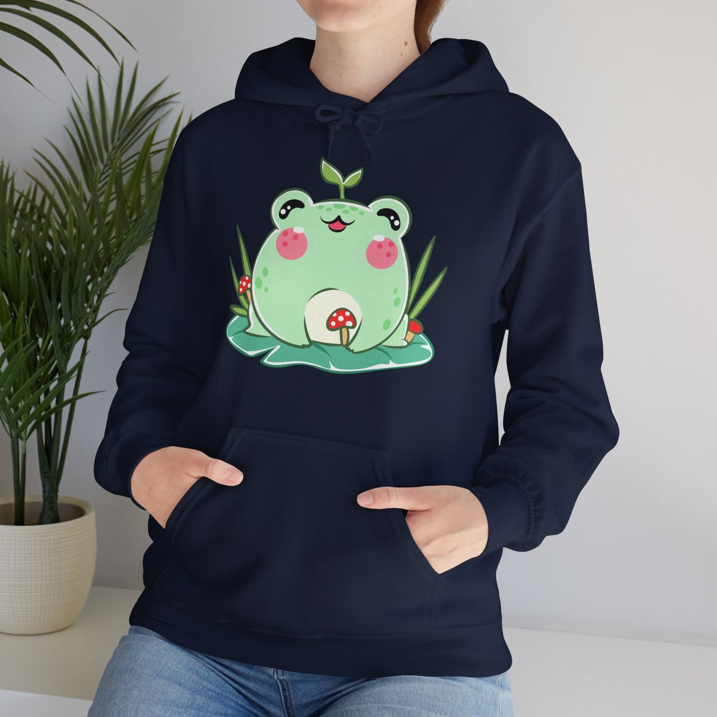 Unisex Hooded Sweatshirt Adorable Frog