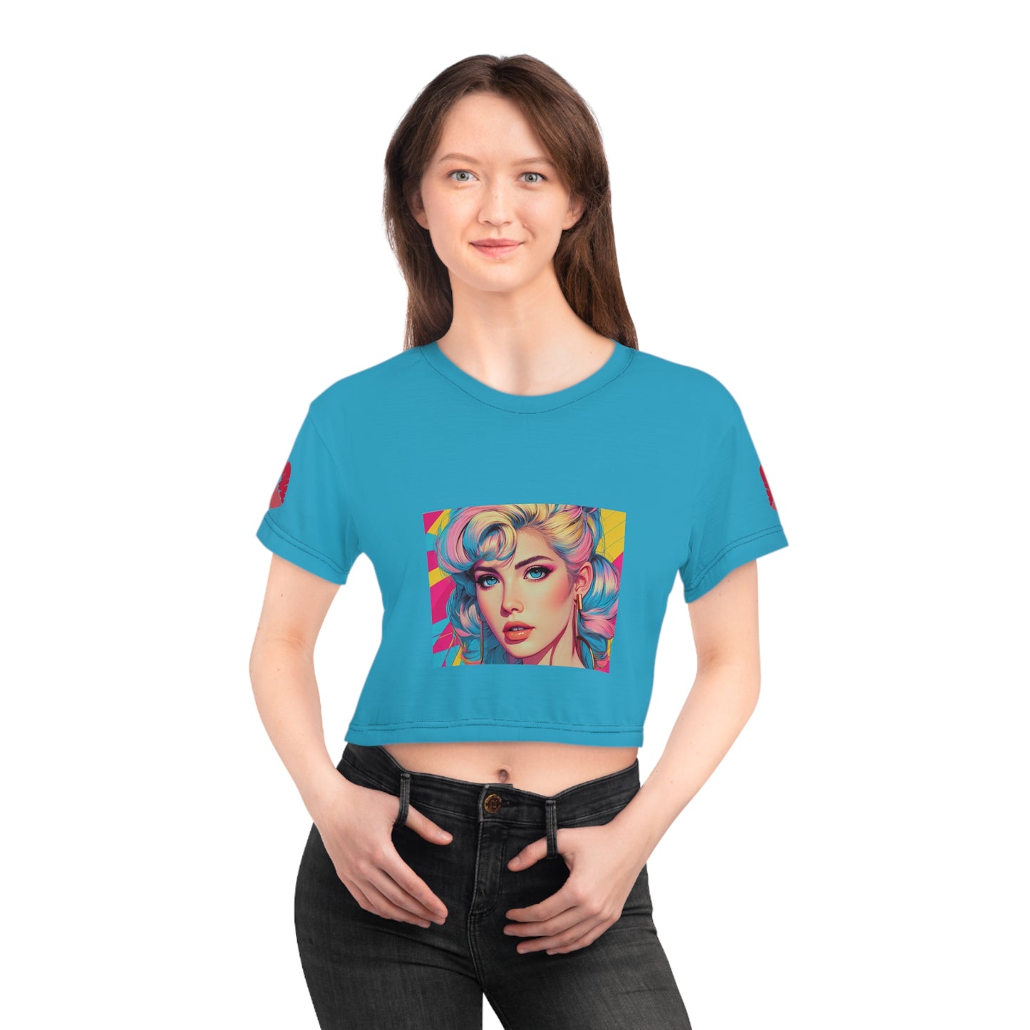 Crop T-shirt Pop Art