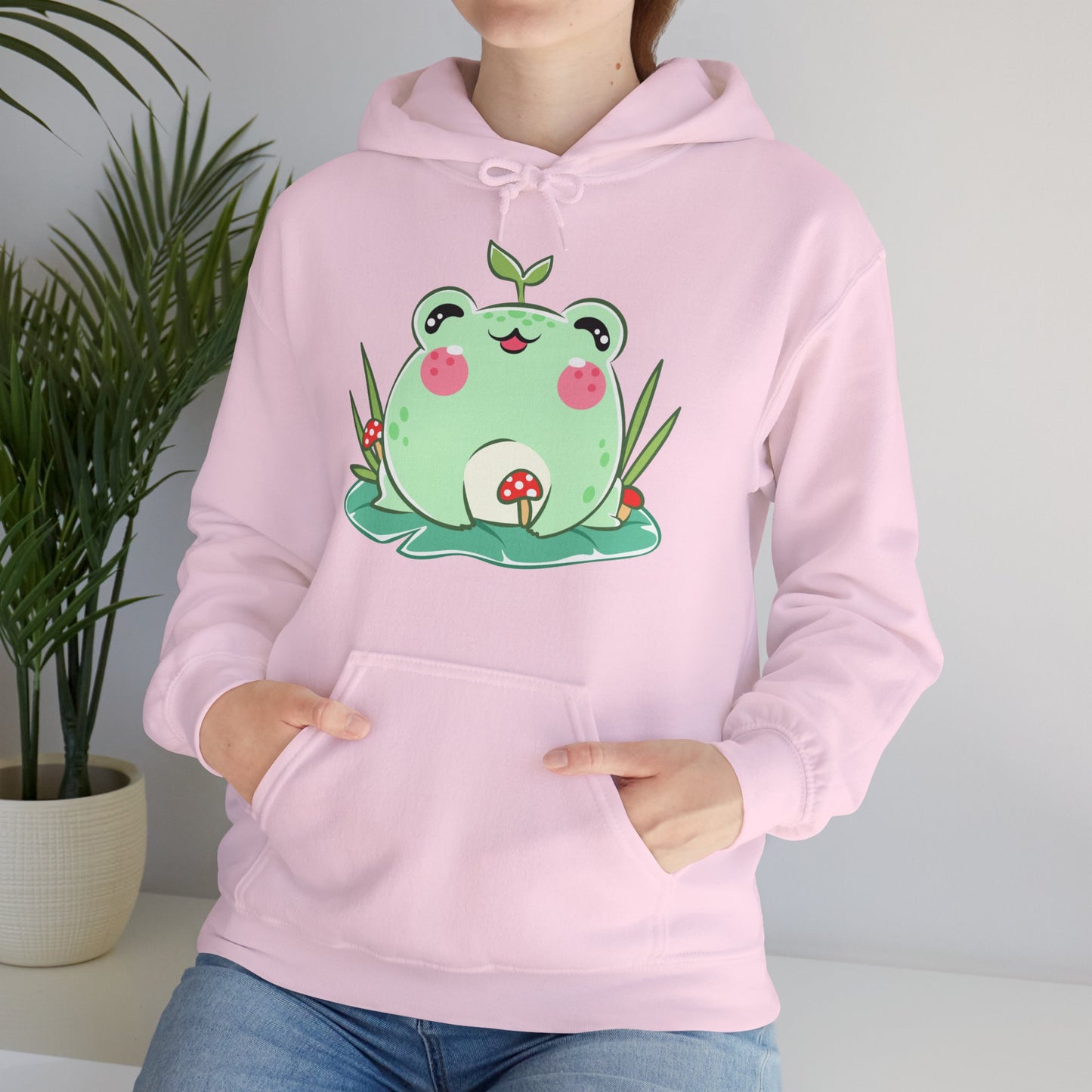 Unisex Hooded Sweatshirt Adorable Frog