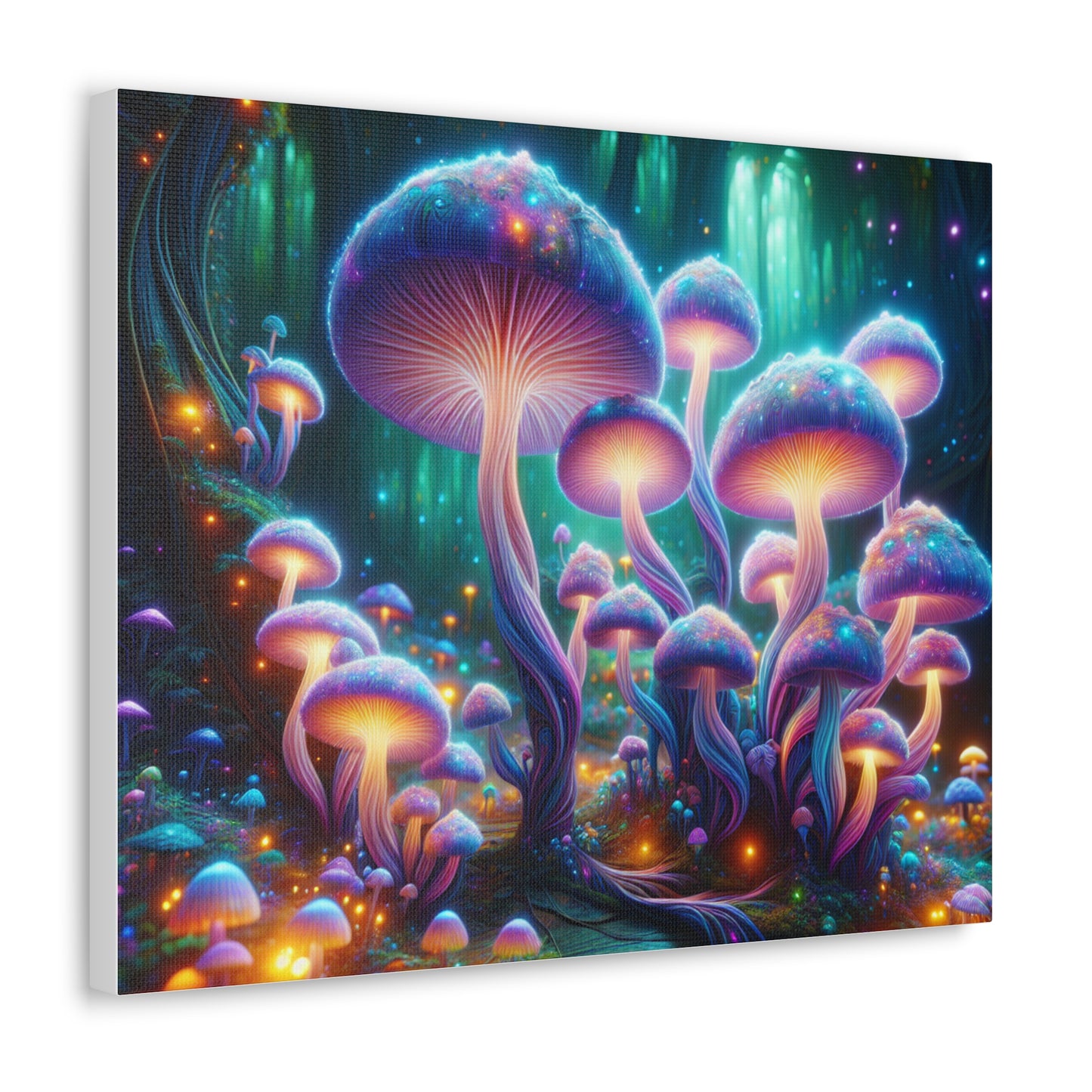 Canvas Luminous Mushrooms