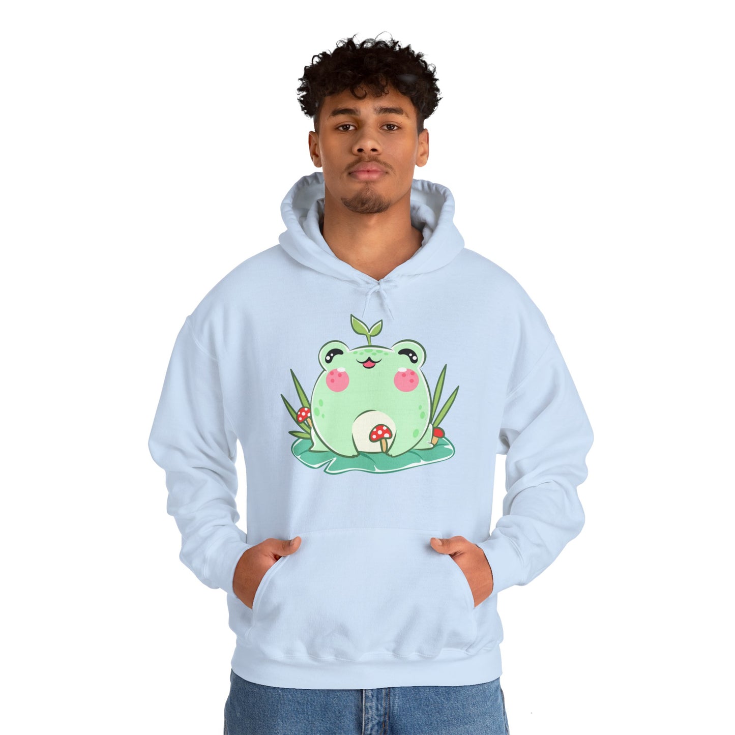 Unisex Hooded Sweatshirt Adorable Frog