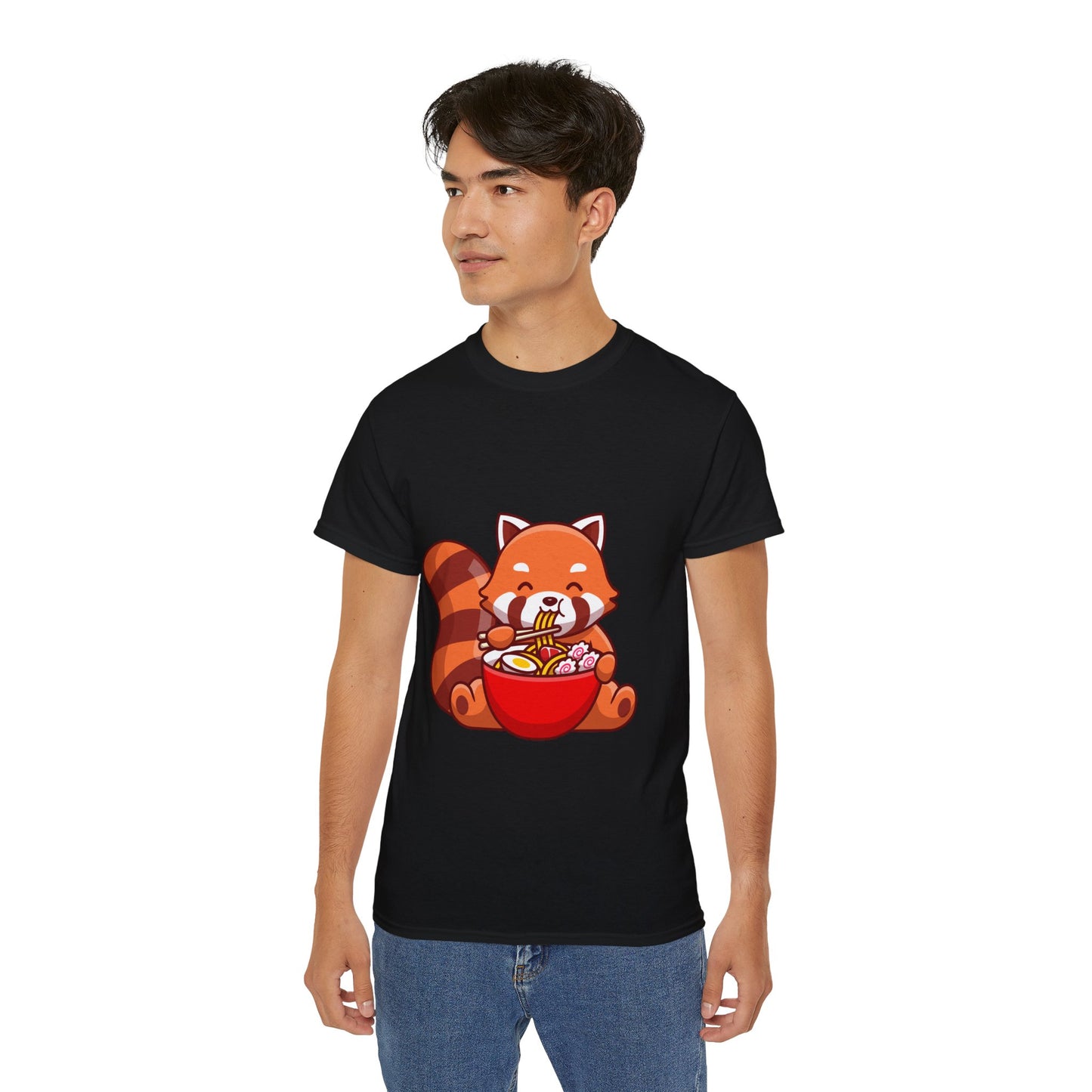 Unisex Cotton T-shirt Red Panda