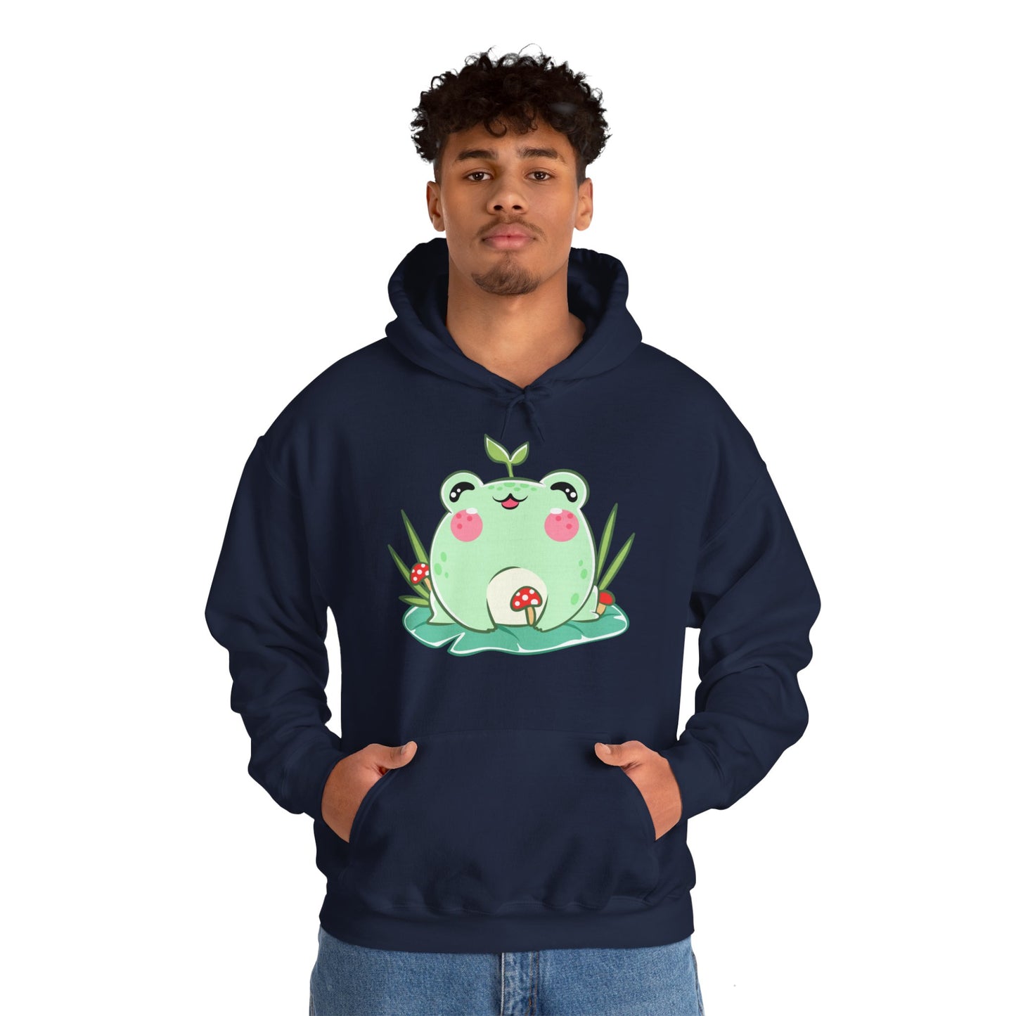 Unisex Hooded Sweatshirt Adorable Frog