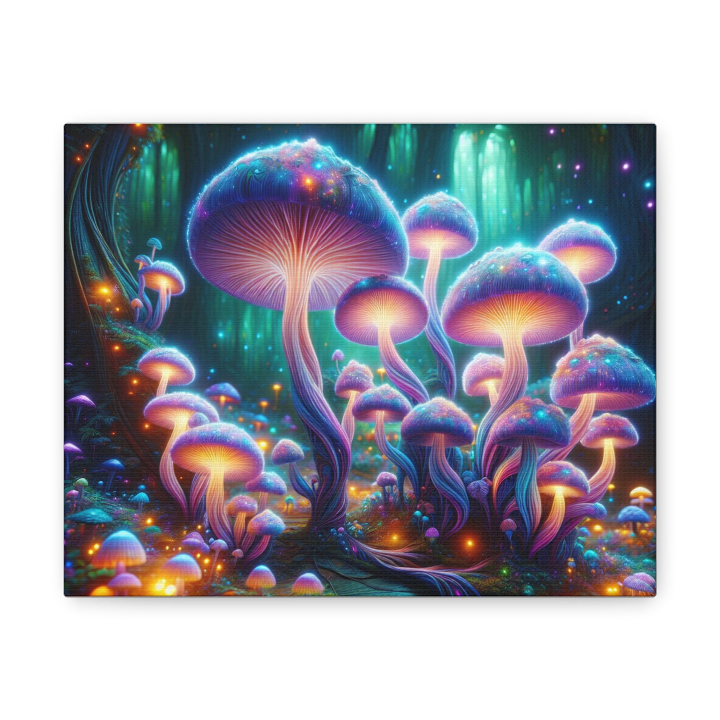 Canvas Luminous Mushrooms