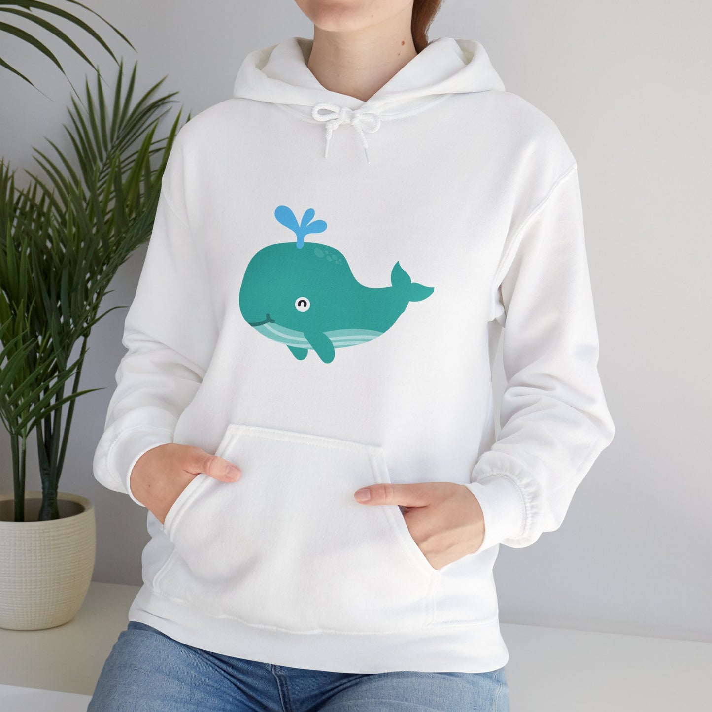 Unisex Hooded Sweatshirt Whale