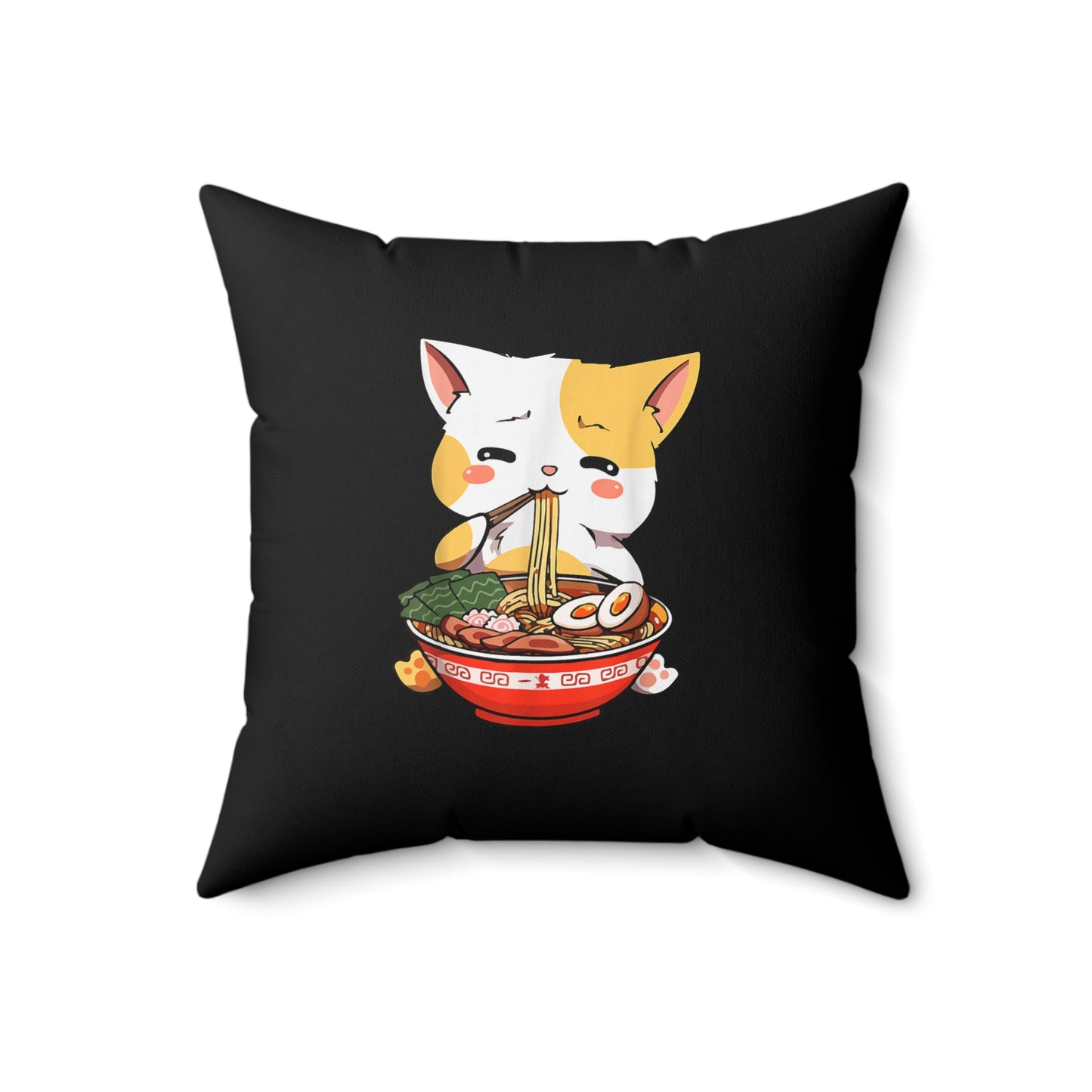 Pillow Cat and Ramen