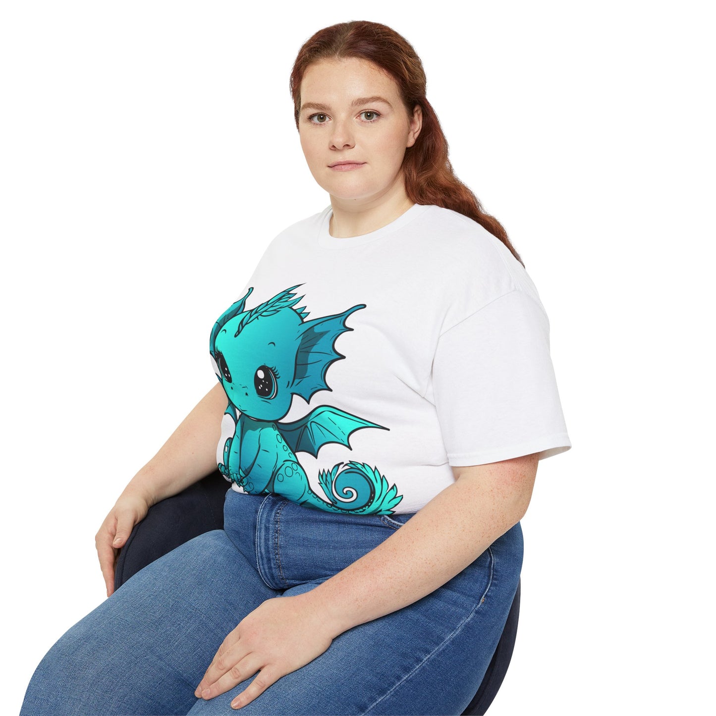 Unisex Cotton T-shirt Chibi Dragon