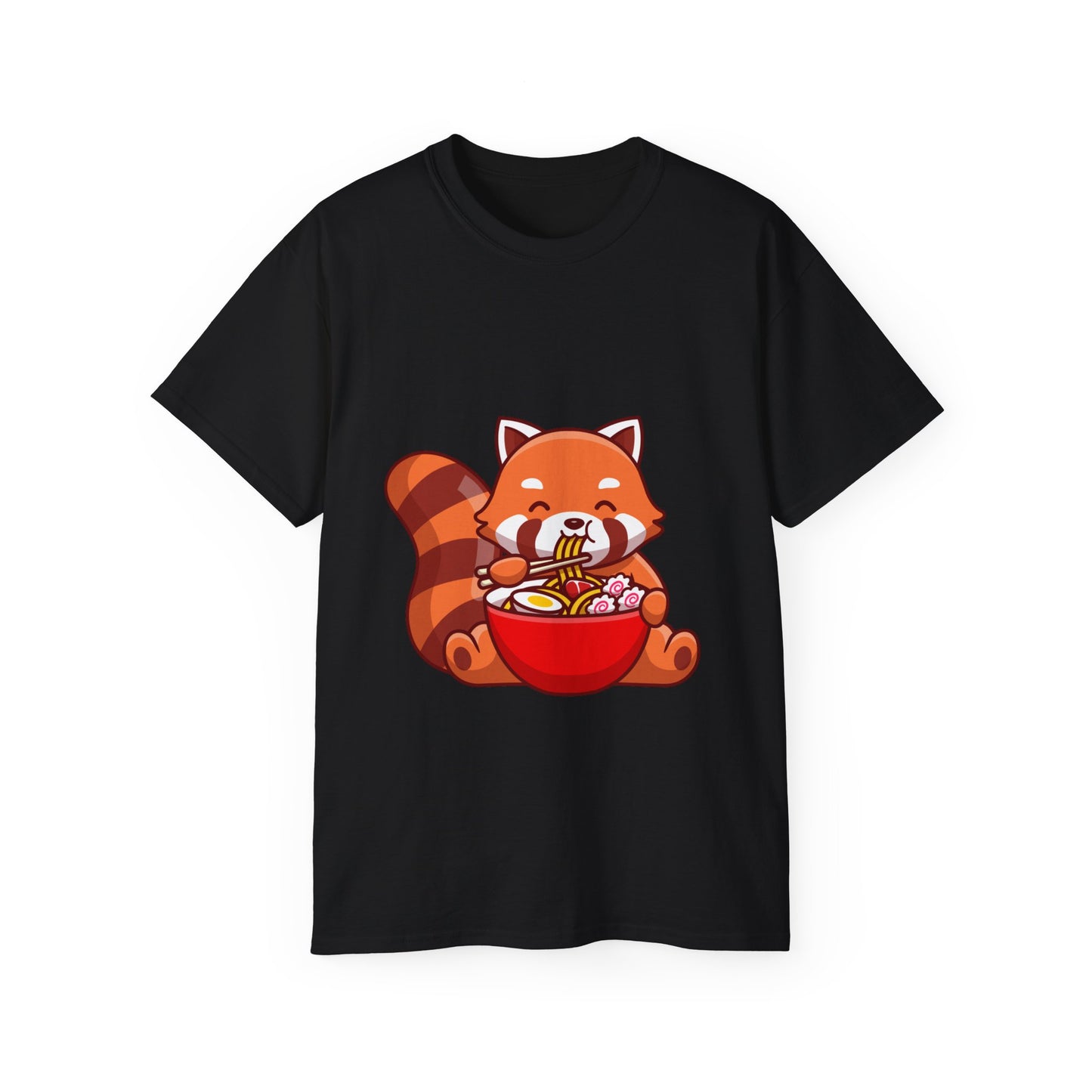 Unisex Cotton T-shirt Red Panda