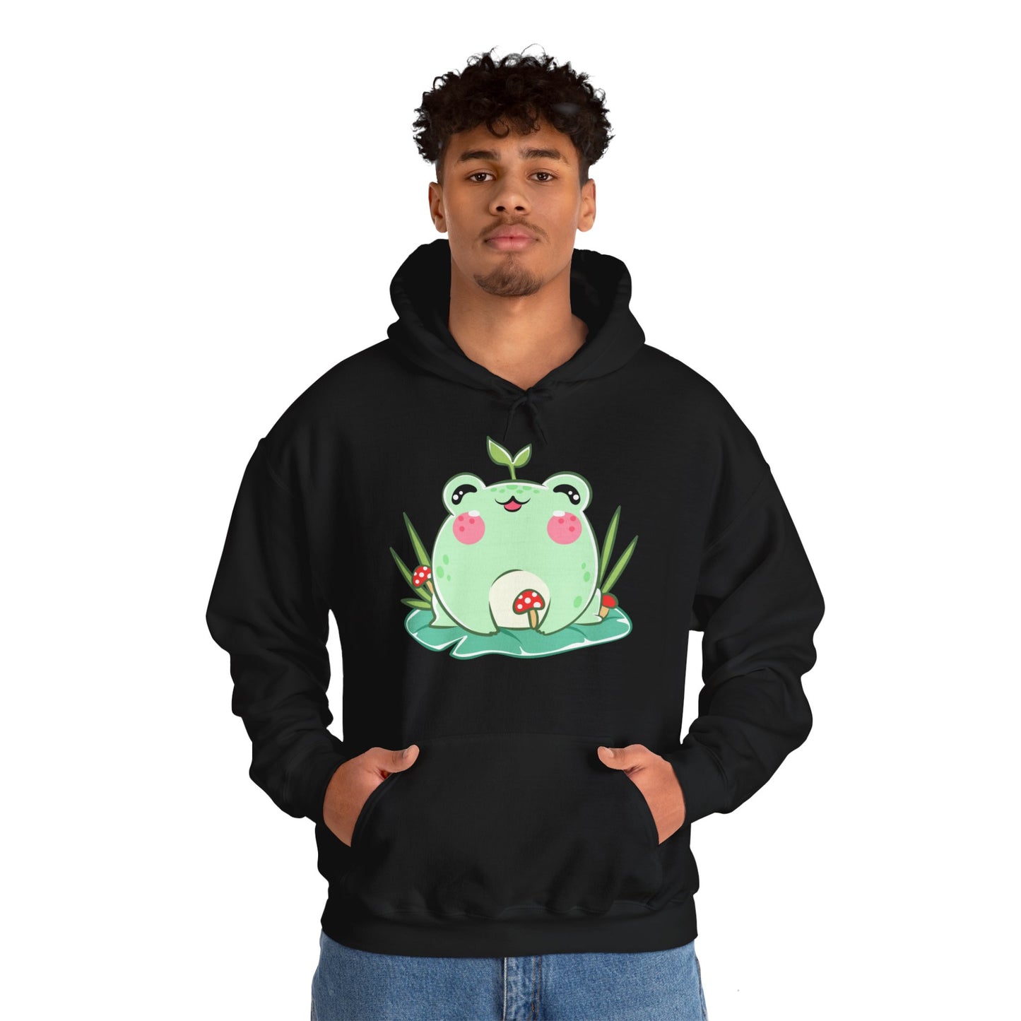 Unisex Hooded Sweatshirt Adorable Frog