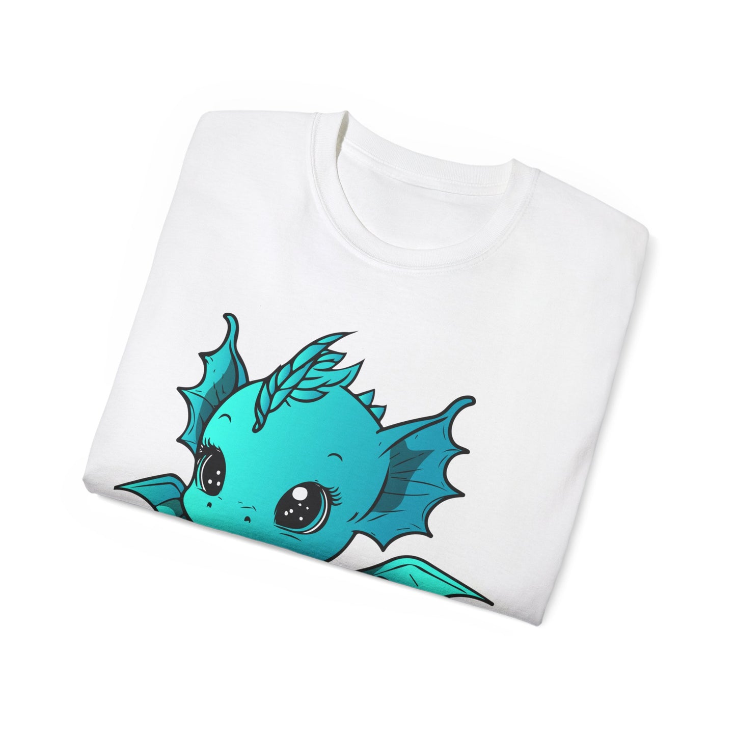 Unisex Cotton T-shirt Chibi Dragon