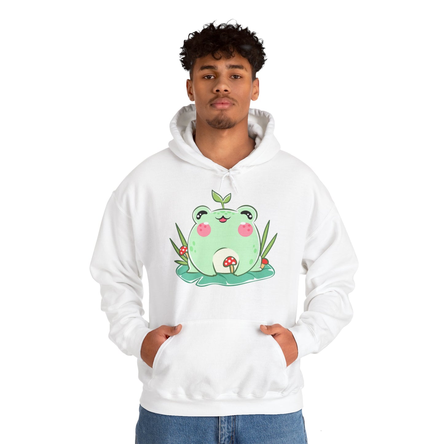 Unisex Hooded Sweatshirt Adorable Frog