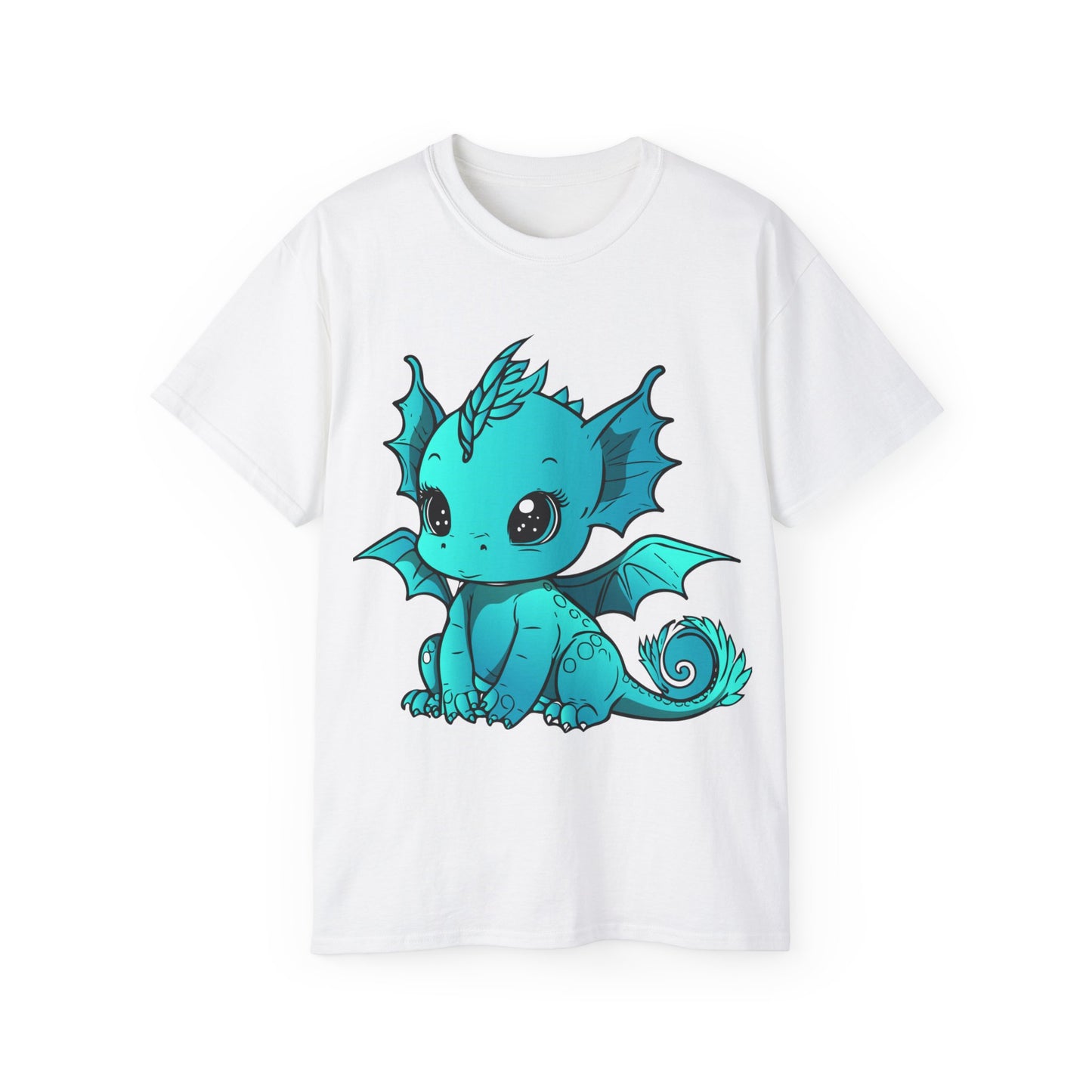 Unisex Cotton T-shirt Chibi Dragon