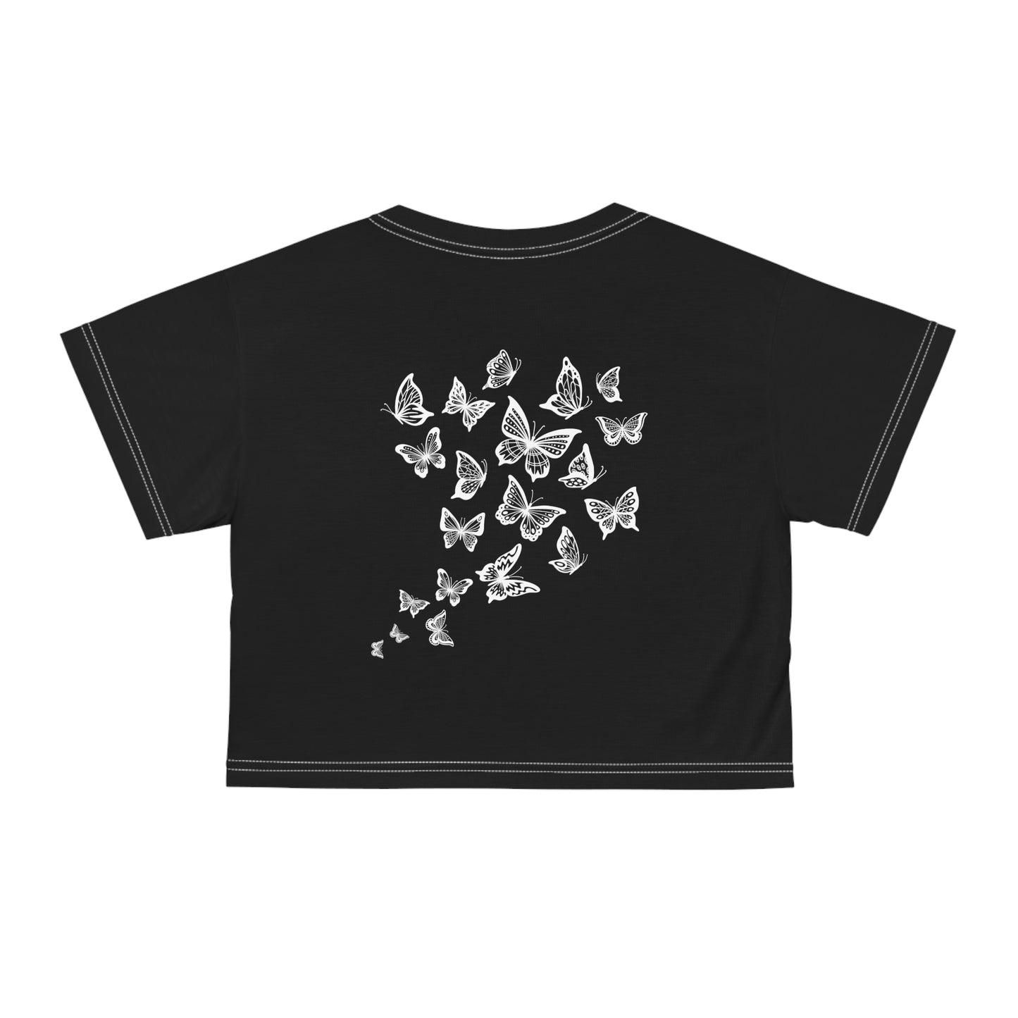 Crop T-shirt Butterfly