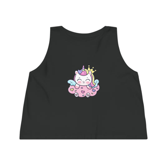 Women's Cropped Tank Top Unicorn