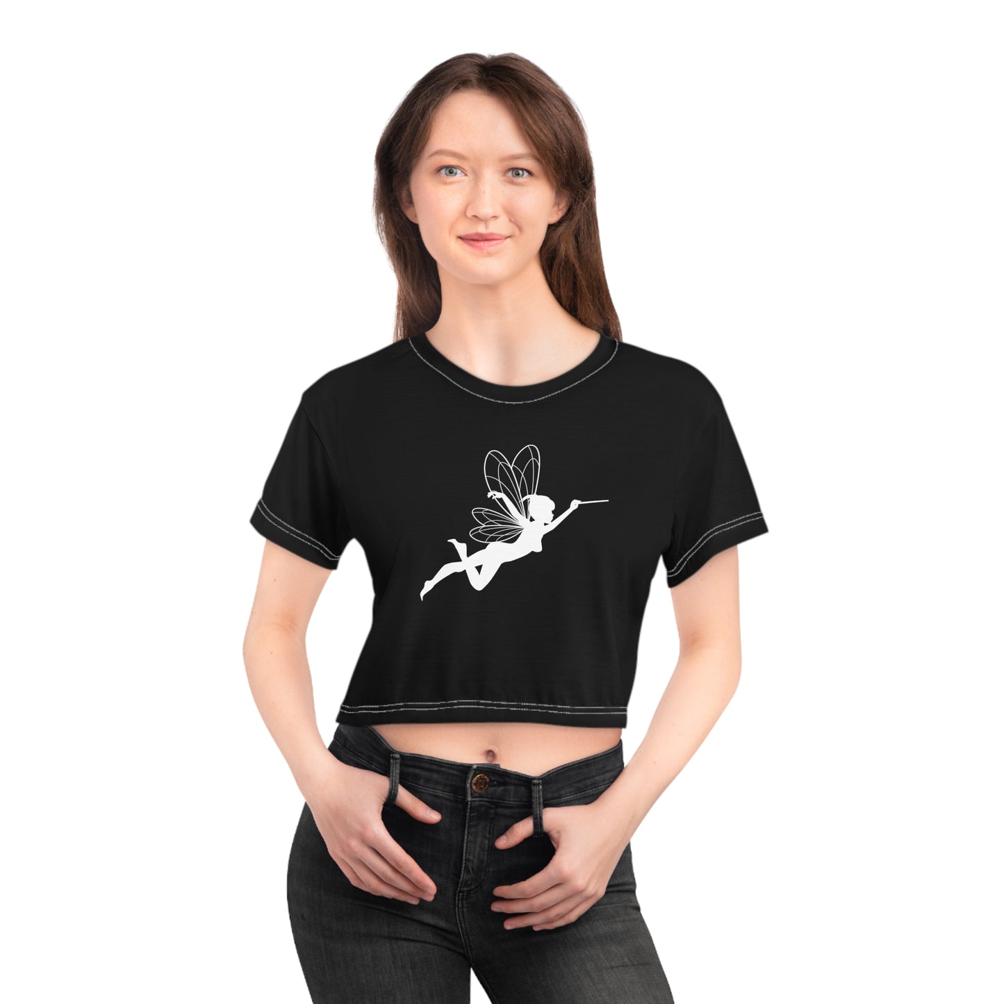 Crop T-shirt Butterfly