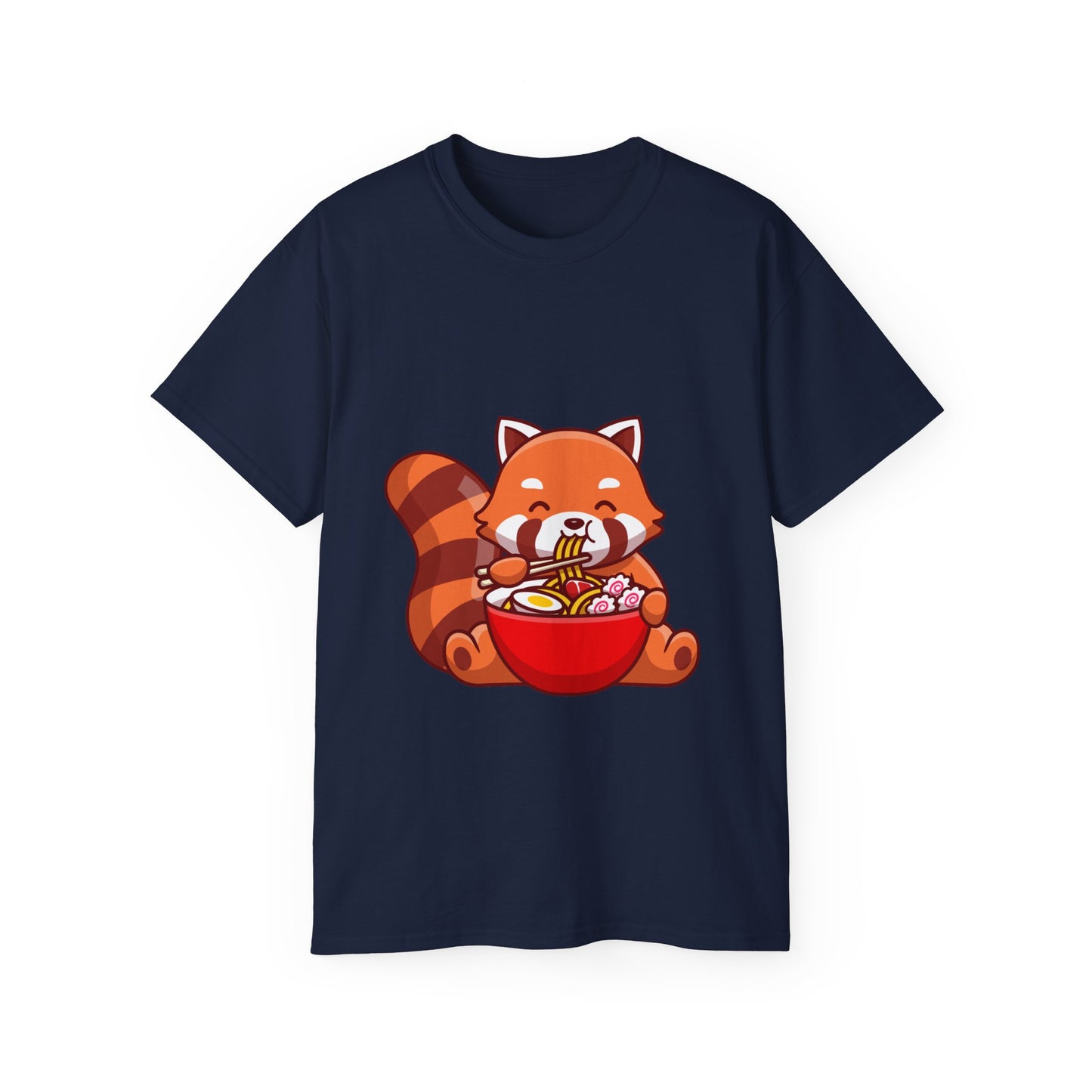 Unisex Cotton T-shirt Red Panda